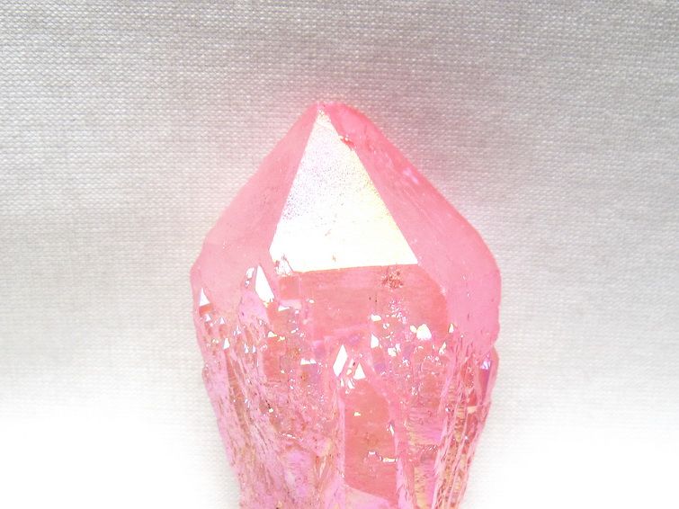 オーラクリスタル 原石 ローズピンク エレスチャル オーラ水晶 一点物 171-8612