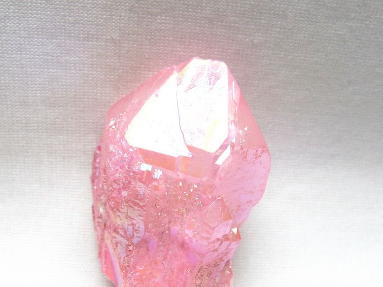 オーラクリスタル 原石 ローズピンク エレスチャル オーラ水晶 一点物 171-8614