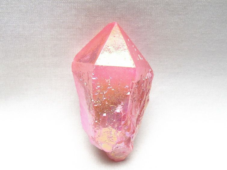 オーラクリスタル 原石 ローズピンク エレスチャル オーラ水晶 一点物 171-8615