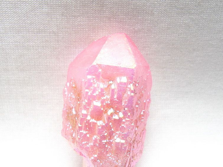オーラクリスタル 原石 ローズピンク エレスチャル オーラ水晶 一点物 171-8617