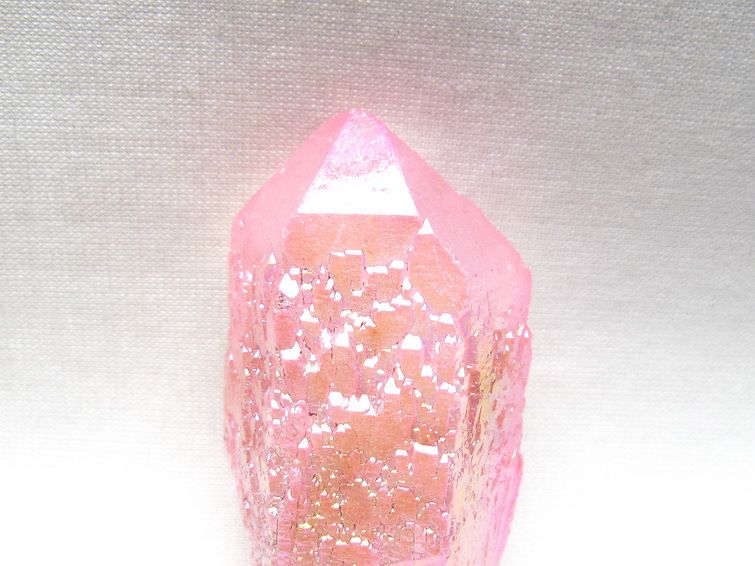 オーラクリスタル 原石 ローズピンク エレスチャル オーラ水晶 一点物 171-8617