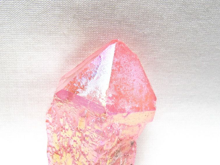 オーラクリスタル 原石 ローズピンク エレスチャル オーラ水晶 一点物 171-8618