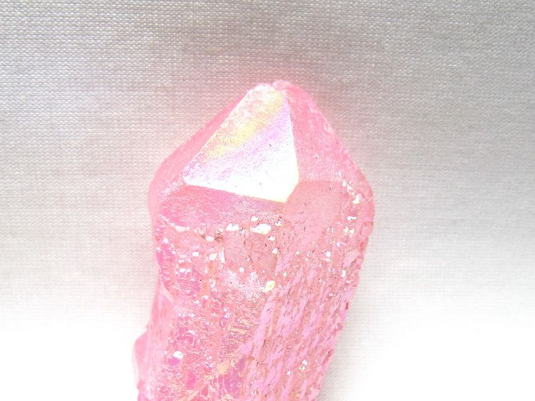 オーラクリスタル 原石 ローズピンク エレスチャル オーラ水晶 一点物 171-8619