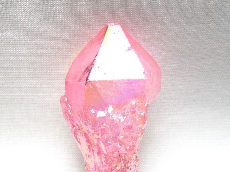 オーラクリスタル 原石 ローズピンク エレスチャル オーラ水晶 一点物 171-8620