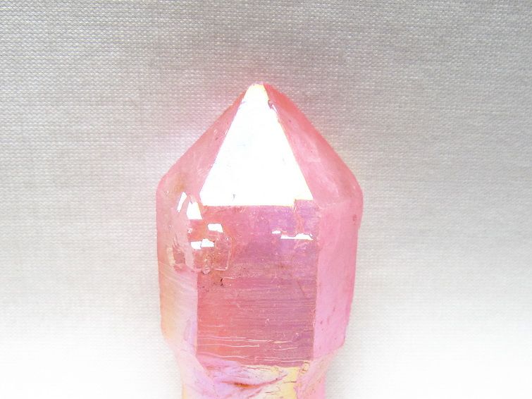 オーラクリスタル 原石 ローズピンク エレスチャル オーラ水晶 一点物 171-8622
