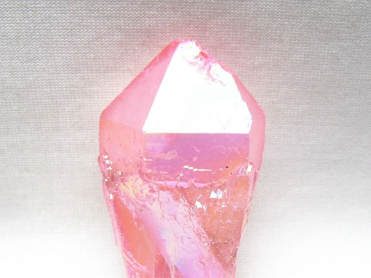 オーラクリスタル 原石 ローズピンク エレスチャル オーラ水晶 一点物 171-8623