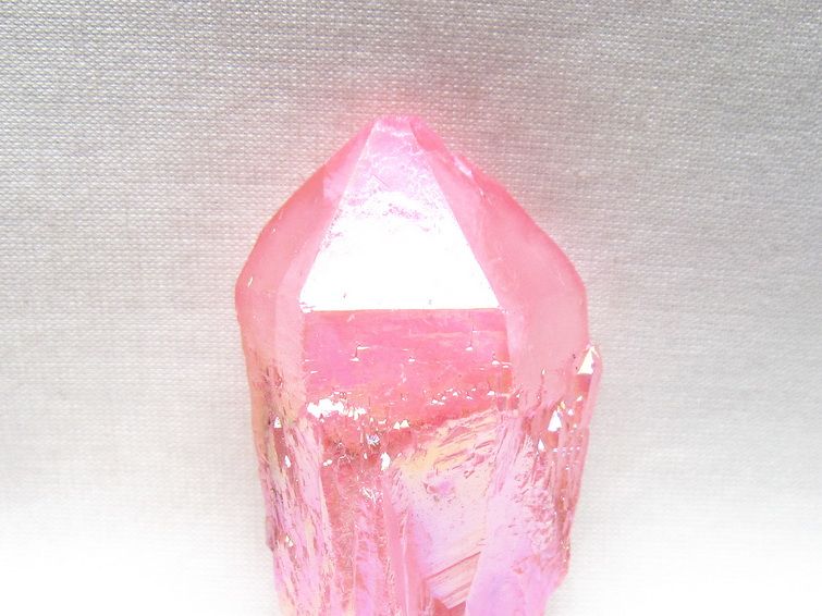 オーラクリスタル 原石 ローズピンク エレスチャル オーラ水晶 一点物 171-8623