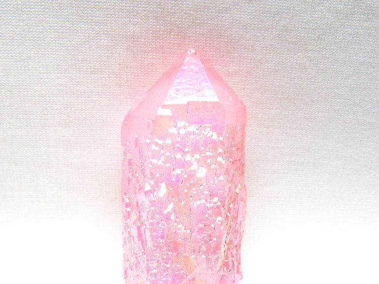 オーラクリスタル 原石 ローズピンク エレスチャル オーラ水晶 一点物 171-8625