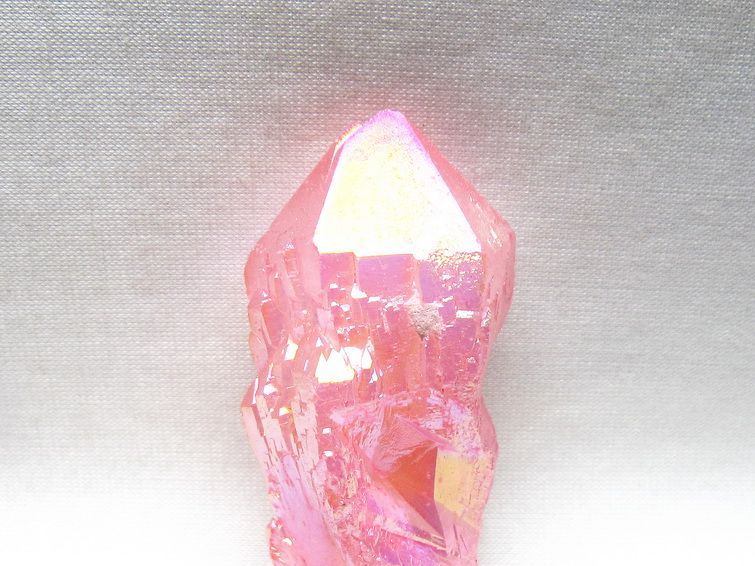 オーラクリスタル 原石 ローズピンク エレスチャル オーラ水晶 一点物 171-8626