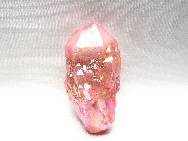 オーラクリスタル 原石 ローズピンク エレスチャル オーラ水晶 一点物 171-8627