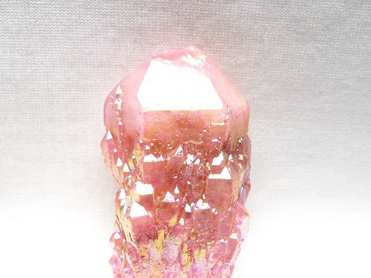 オーラクリスタル 原石 ローズピンク エレスチャル オーラ水晶 一点物 171-8627