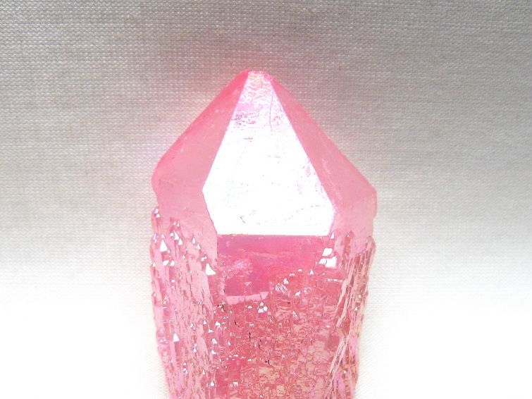 オーラクリスタル 原石 ローズピンク エレスチャル オーラ水晶 一点物 171-8628