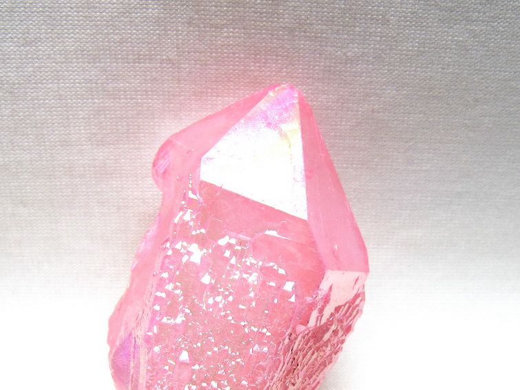オーラクリスタル 原石 ローズピンク エレスチャル オーラ水晶 一点物 171-8628