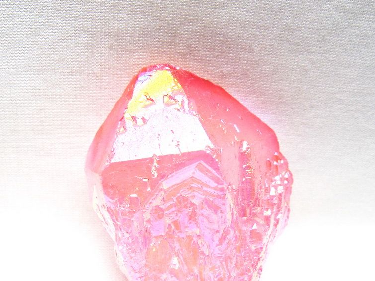 オーラクリスタル 原石 ローズピンク エレスチャル オーラ水晶 一点物 171-8630