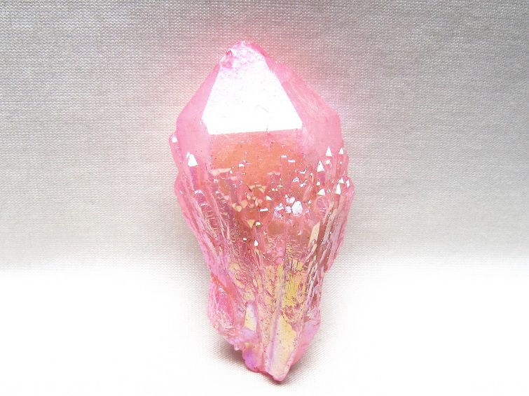 オーラクリスタル 原石 ローズピンク エレスチャル オーラ水晶 一点物 171-8632