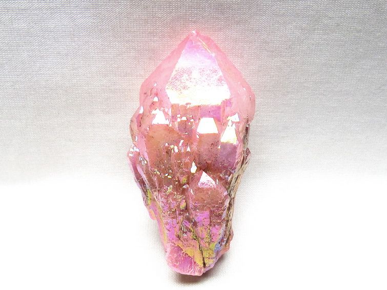 オーラクリスタル 原石 ローズピンク エレスチャル オーラ水晶 一点物 171-8633