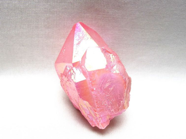 オーラクリスタル 原石 ローズピンク エレスチャル オーラ水晶 一点物 171-8634