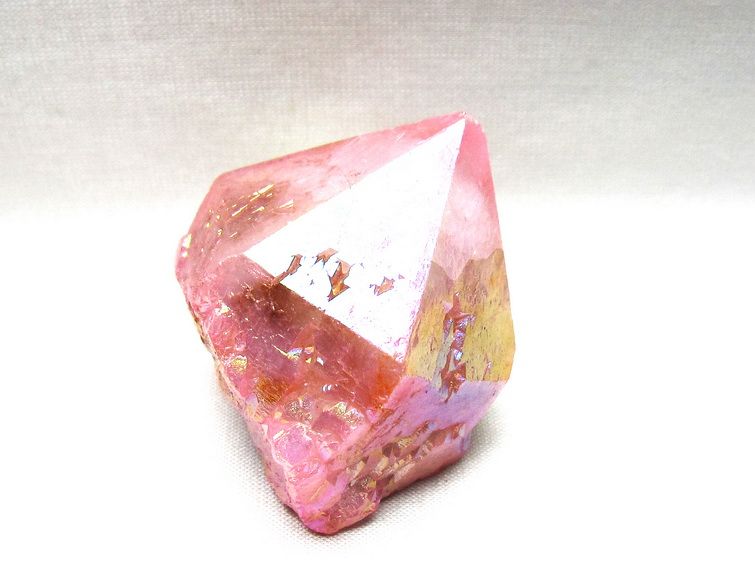 オーラクリスタル 原石 ローズピンク エレスチャル オーラ水晶 一点物 171-8635