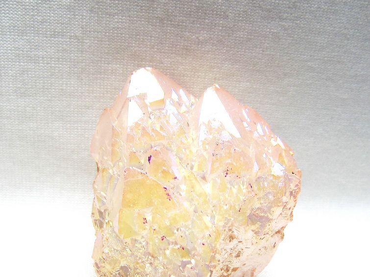 オーラクリスタル 原石 ローズピンク エレスチャル オーラ水晶 一点物 171-8636