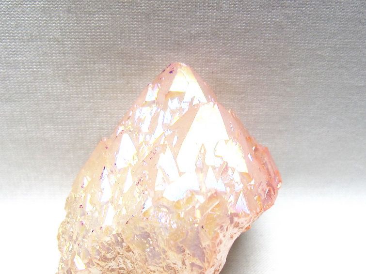 オーラクリスタル 原石 ローズピンク エレスチャル オーラ水晶 一点物 171-8636