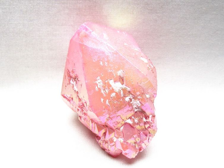 オーラクリスタル 原石 ローズピンク エレスチャル オーラ水晶 一点物 171-8639