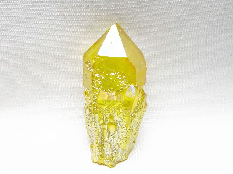 オーラクリスタル 原石 イエロー エレスチャル オーラ水晶 一点物 171-8643