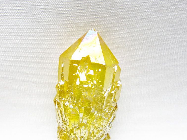 オーラクリスタル 原石 イエロー エレスチャル オーラ水晶 一点物 171-8644