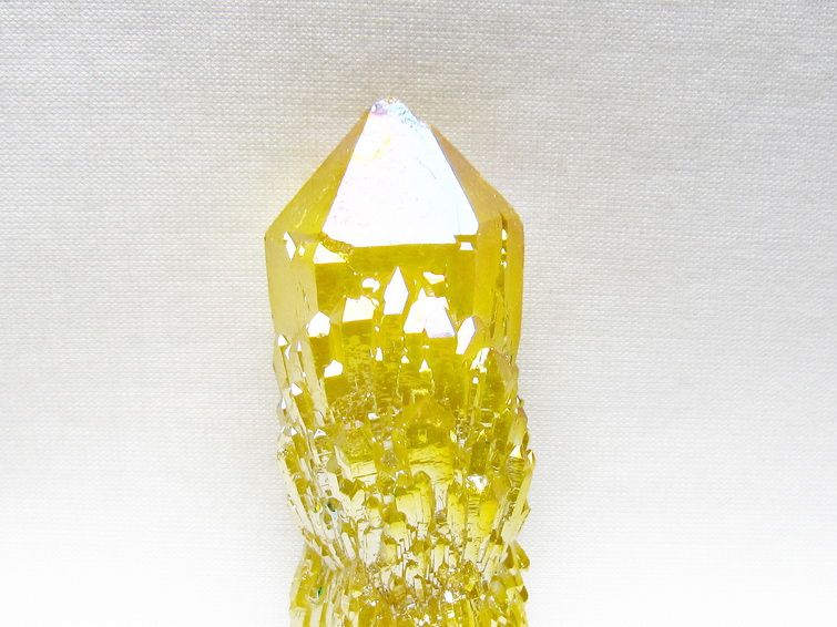 オーラクリスタル 原石 イエロー エレスチャル オーラ水晶 一点物 171-8644