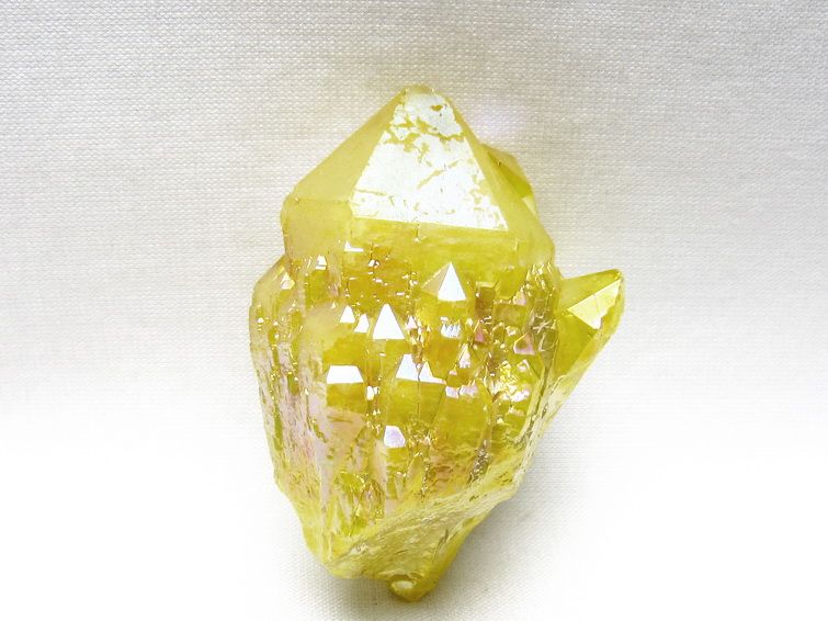 オーラクリスタル 原石 イエロー エレスチャル オーラ水晶 一点物 171-8646
