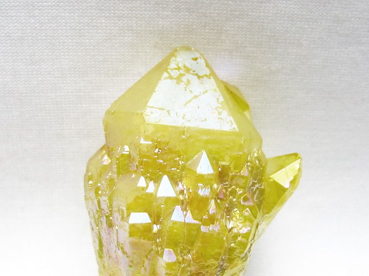 オーラクリスタル 原石 イエロー エレスチャル オーラ水晶 一点物 171-8646