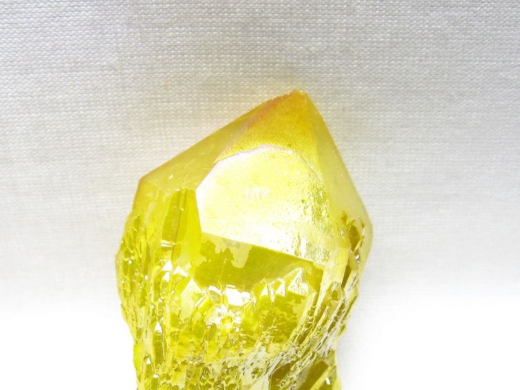 オーラクリスタル 原石 イエロー エレスチャル オーラ水晶 一点物 171-8647