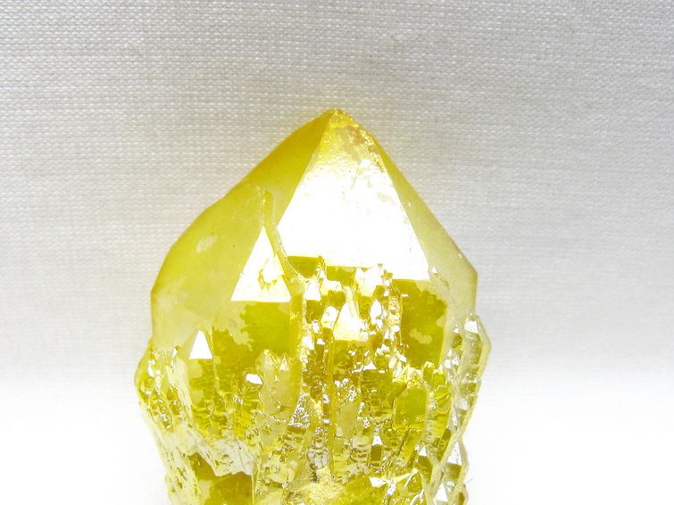 オーラクリスタル 原石 イエロー エレスチャル オーラ水晶 一点物 171-8647