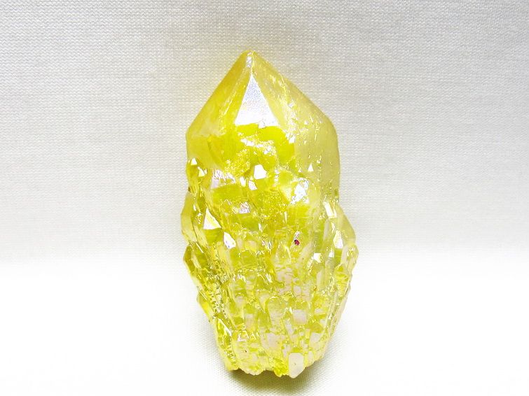 オーラクリスタル 原石 イエロー エレスチャル オーラ水晶 一点物 171-8648