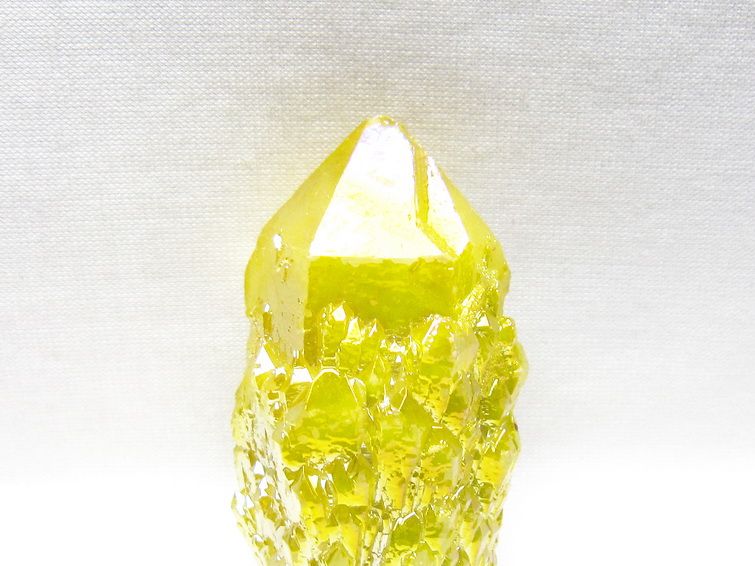 オーラクリスタル 原石 イエロー エレスチャル オーラ水晶 一点物 171-8648