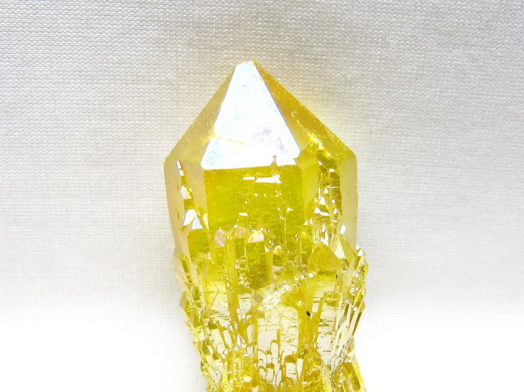 オーラクリスタル 原石 イエロー エレスチャル オーラ水晶 一点物 171-8649