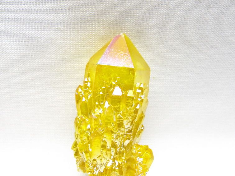オーラクリスタル 原石 イエロー エレスチャル オーラ水晶 一点物 171-8650