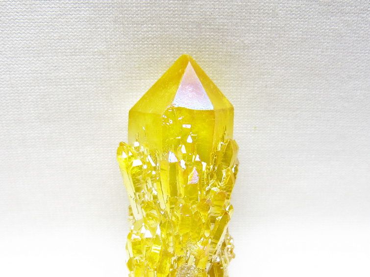 オーラクリスタル 原石 イエロー エレスチャル オーラ水晶 一点物 171-8650