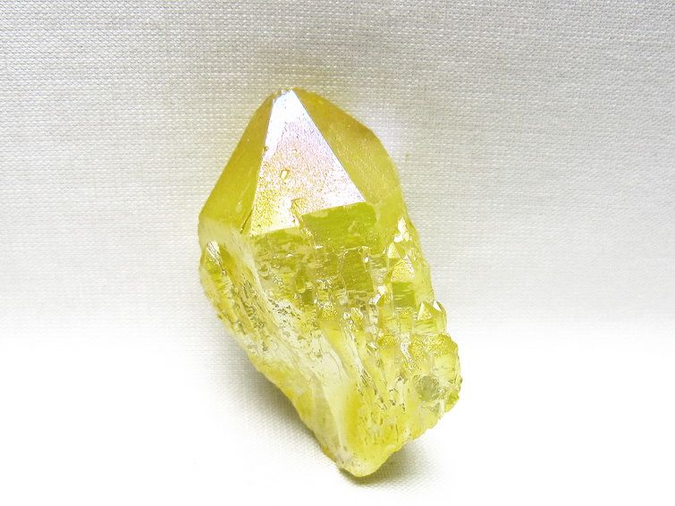 オーラクリスタル 原石 イエロー エレスチャル オーラ水晶 一点物 171-8653