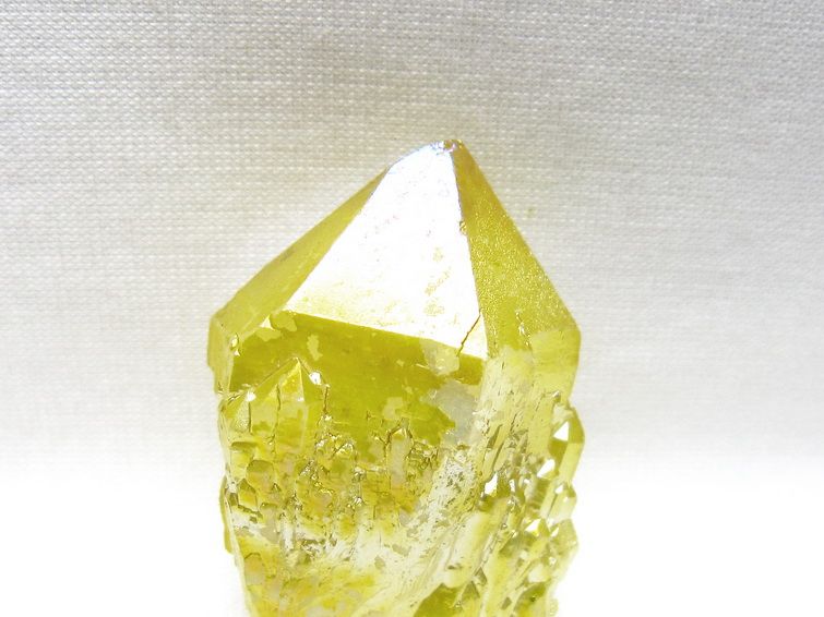 オーラクリスタル 原石 イエロー エレスチャル オーラ水晶 一点物 171-8653