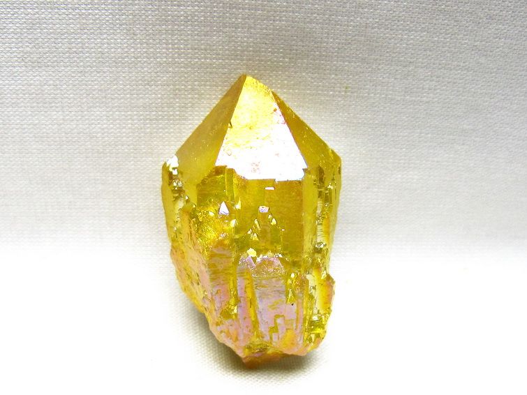 オーラクリスタル 原石 イエロー エレスチャル オーラ水晶 一点物 171-8654