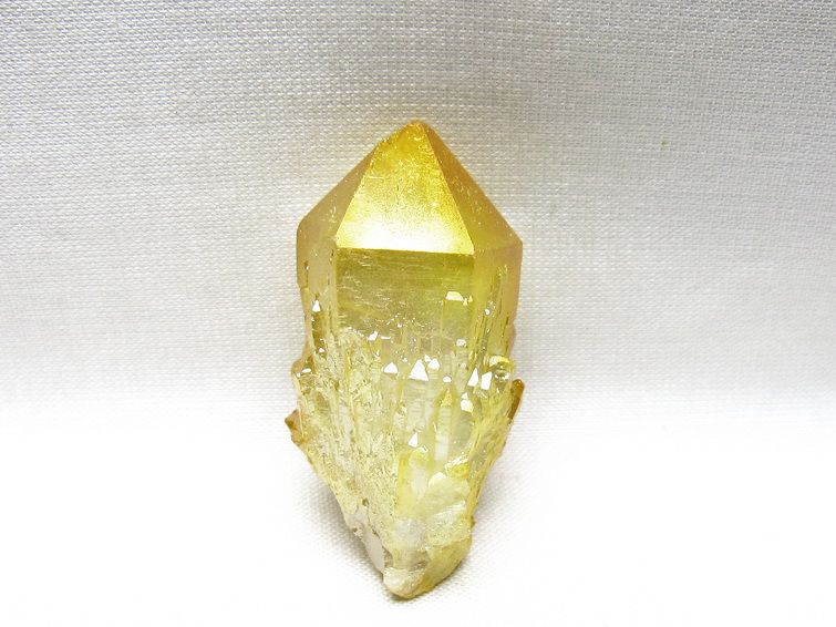 オーラクリスタル 原石 イエロー エレスチャル オーラ水晶 一点物 171-8656