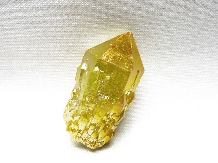 オーラクリスタル 原石 イエロー エレスチャル オーラ水晶 一点物 171-8657