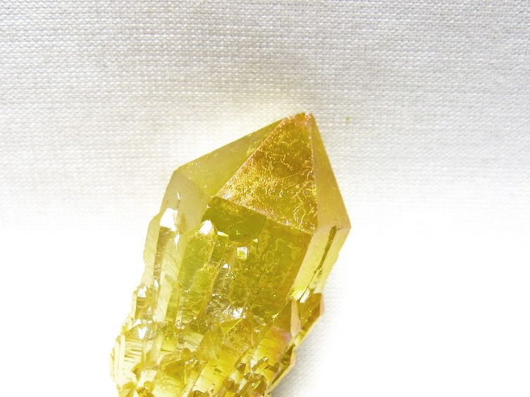 オーラクリスタル 原石 イエロー エレスチャル オーラ水晶 一点物 171-8657