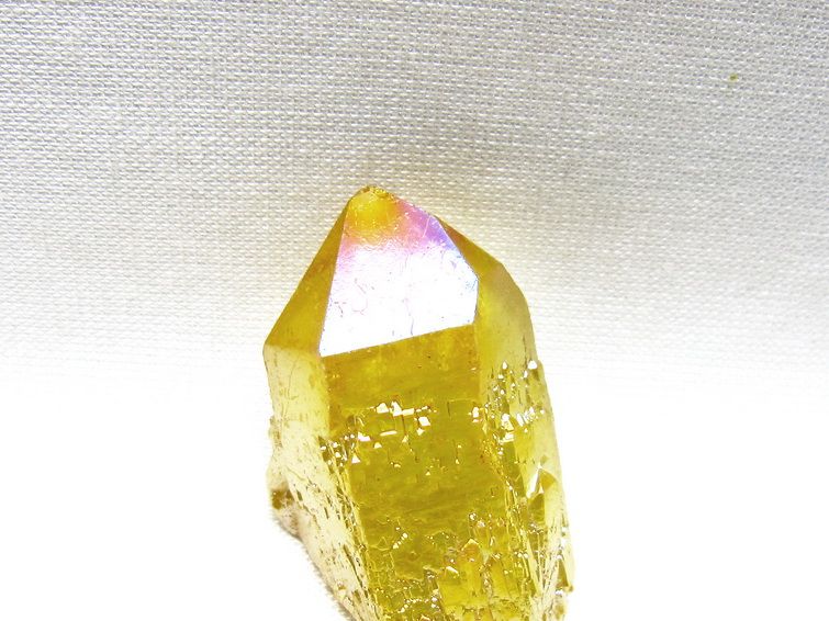 オーラクリスタル 原石 イエロー エレスチャル オーラ水晶 一点物 171-8660