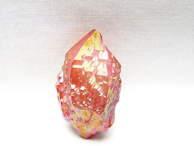 オーラクリスタル 原石 レッド エレスチャル オーラ水晶 一点物 171-8662