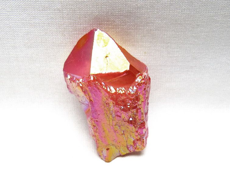 オーラクリスタル 原石 レッド エレスチャル オーラ水晶 一点物 171-8663