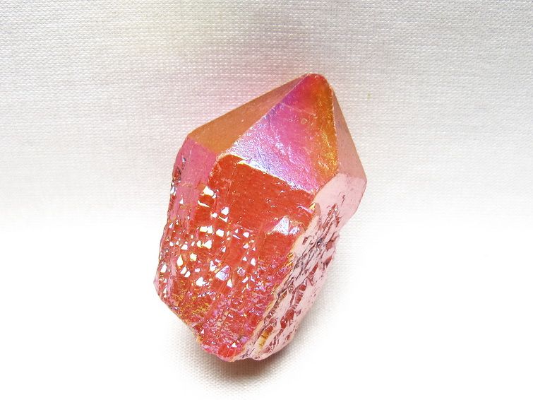 オーラクリスタル 原石 レッド エレスチャル オーラ水晶 一点物 171-8665