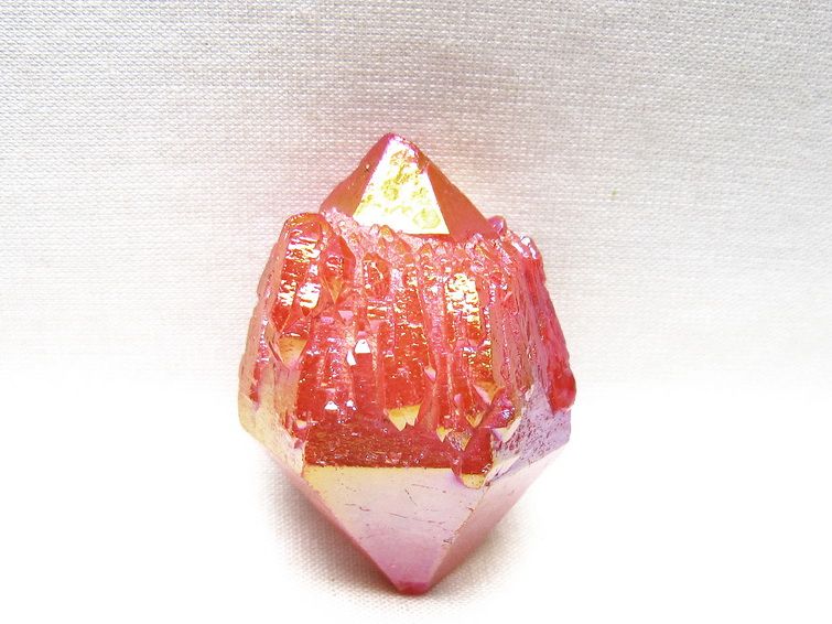 オーラクリスタル 原石 レッド エレスチャル オーラ水晶 一点物 171-8668