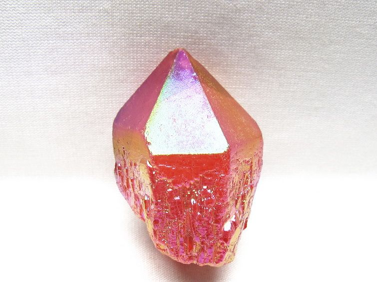 オーラクリスタル 原石 レッド エレスチャル オーラ水晶 一点物 171-8672