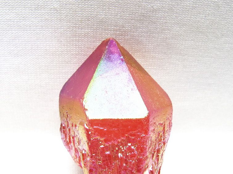 オーラクリスタル 原石 レッド エレスチャル オーラ水晶 一点物 171-8672